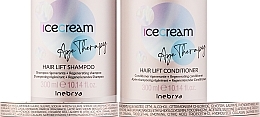 Zestaw - Inebrya Ice Cream Age Therapy Hair Lift Kit Set (shamp/300ml + cond/300ml) — Zdjęcie N3