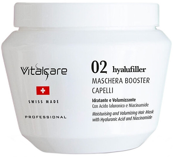 Maska wzmacniająca włosy - Vitalcare Professional Hyalufiller Made In Swiss Mask Booster — Zdjęcie N1