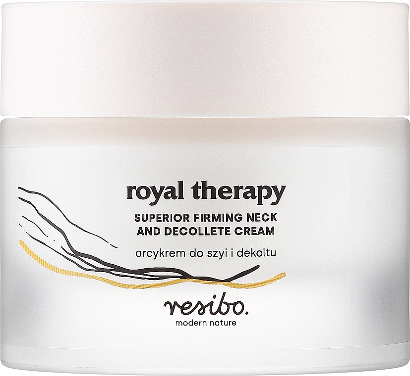 Krem do pielęgnacji szyi i dekoltu - Resibo Royal Therapy Superior Firming And Decollete Cream — Zdjęcie N1