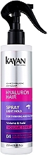 Kup Spray do włosów cienkich i pozbawionych objętości - Kayan Professional Hyaluron Hair Spray