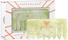 Kup Grzebień do masażu skóry głowy i ciała z jadeitu - Crystallove 