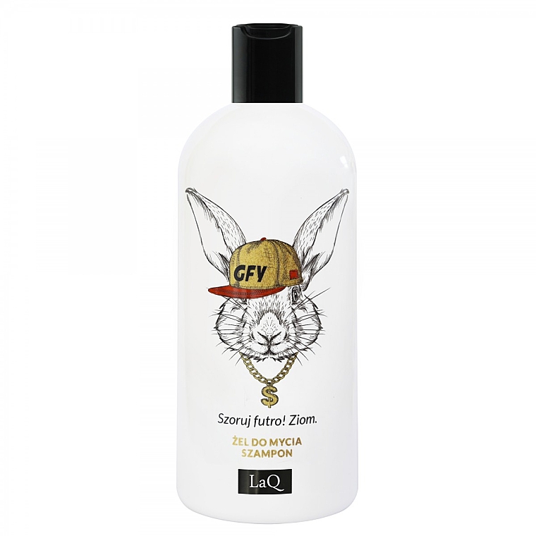 Szampon i żel pod prysznicem Królik - LaQ Washing Gel And Hair Shampoo 2 In 1 Rabbit — Zdjęcie N1