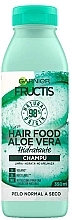 Nawilżający szampon do włosów, Aloes - Garnier Fructis Aloe Vera Hair Food Shampoo — Zdjęcie N2