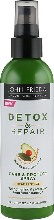 Spray bez spłukiwania wzmacniający włosy - John Frieda Detox & Repair Care & Protect Spray