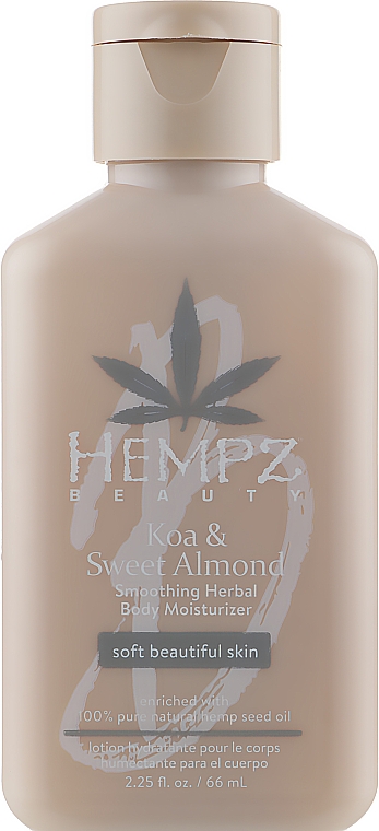 Mleczko do ciała Koa i słodkie migdały - Hempz Koa & Sweet Almond Smoothing Herbal Body Moisturizer — Zdjęcie N1