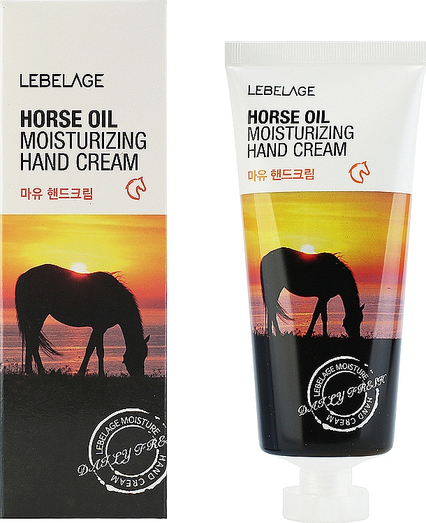 Nawilżający krem do rąk z olejem końskim - Lebelage Horse Oil Moisturizing Hand Cream — Zdjęcie N1