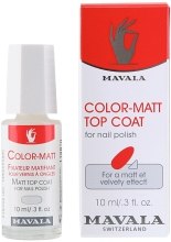 Matowy top coat - Mavala Color-Matt Top Coat — Zdjęcie N1