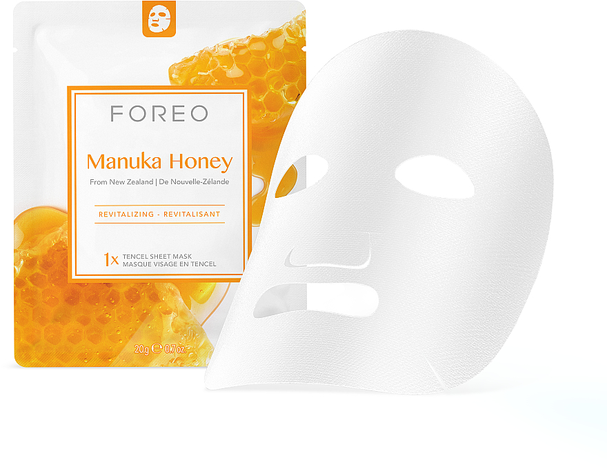 Rewitalizująca maska na tkaninie do twarzy - Foreo Manuka Honey Sheet Mask — Zdjęcie N1