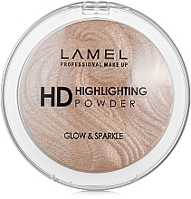 Kup Rozświetlacz do twarzy - Lamel Professional HD Highlighting Glow & Sparkle Powder