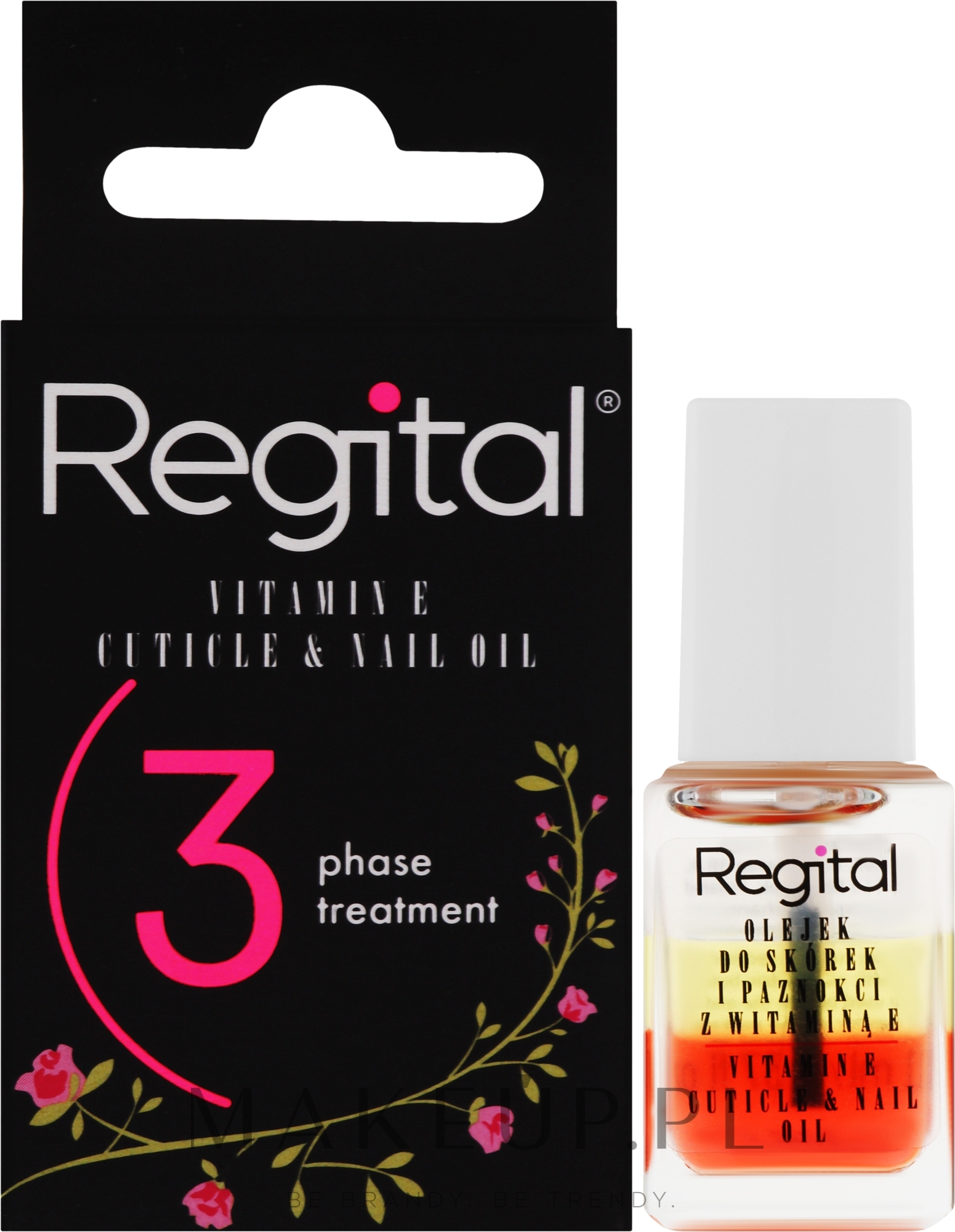 Trójfazowy olejek do skórek i paznokci z witaminą E - Regital Three-Phase Cuticle And Nail Oil — Zdjęcie 11 ml
