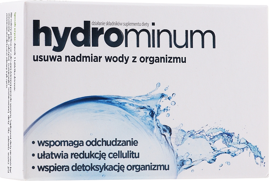 Suplement diety w tabletkach - Aflofarm Hydrominum — Zdjęcie N1