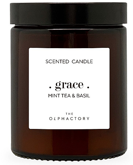 Świeca zapachowa w słoiku - Ambientair The Olphactory Mint Tea & Basil Scented Candle — Zdjęcie N1