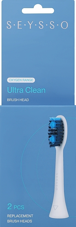 Wymienna główka do szczoteczki do zębów, 2 szt. - SEYSSO Oxygen Ultra Clean  — Zdjęcie N1