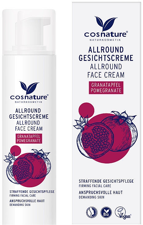 Uniwersalny krem do twarzy - Cosnature Pomegranate Allround Face Cream — Zdjęcie N1