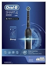 Elektryczna szczoteczka do zębów, czarna - Oral-B Smart4 4000 Black Edition Rechargeable Toothbrush — Zdjęcie N1