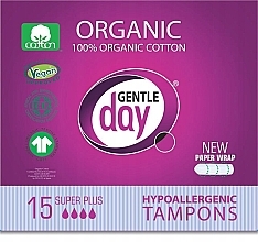 Kup PRZECENA! Tampony, 15 szt. - Gentle Day Hypoallergenic Tampons Super Plus *