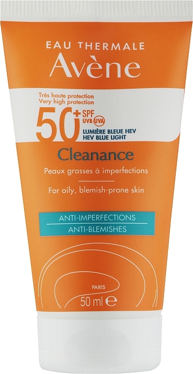 Krem przeciwsłoneczny do skóry problematycznej - Avene Solaires Cleanance Sun Care SPF 50+