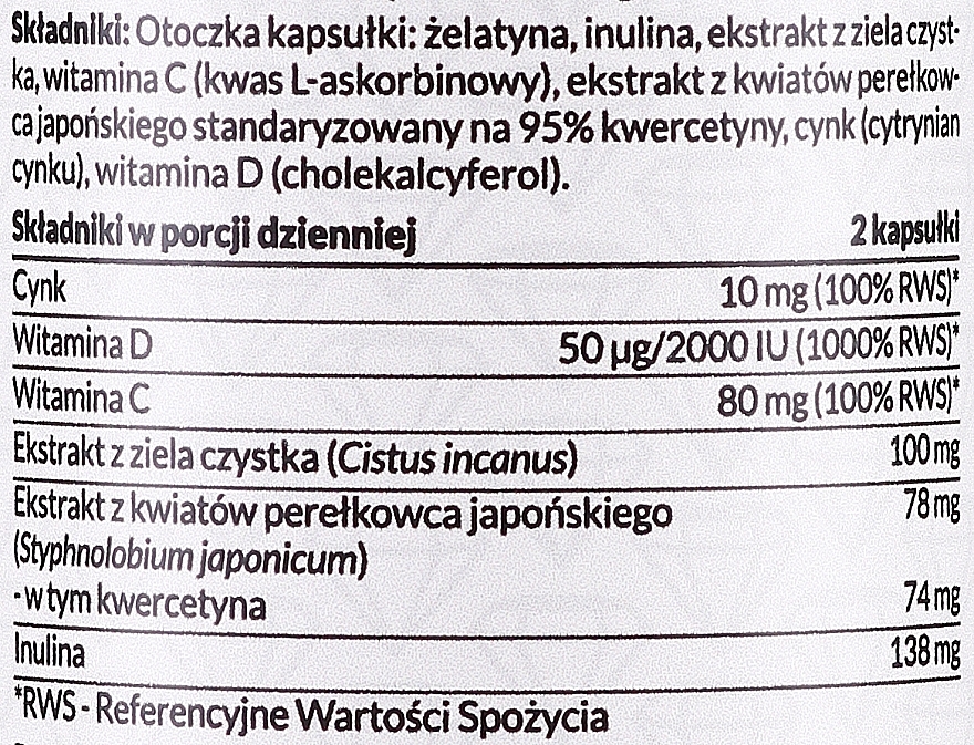Suplement diety Cynk + witamina D3 - PharmoVit Classic — Zdjęcie N2