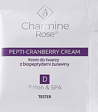 Krem do twarzy z biopeptydami żurawinowymi - Charmine Rose Pepti-Cranberry Cream (próbka) — Zdjęcie N1