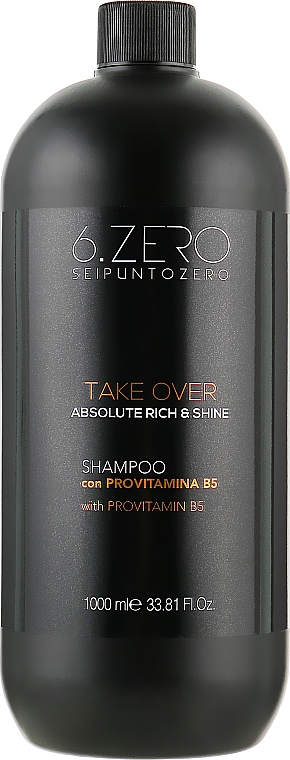 Szampon do włosów suchych i matowych - Seipuntozero Take Over Absolute Rich And Shine Shampoo — Zdjęcie N1