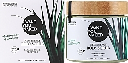 Peeling do ciała Lemon Grass & Aloe Vera - I Want You Naked New Energy Body Scrub — Zdjęcie N2