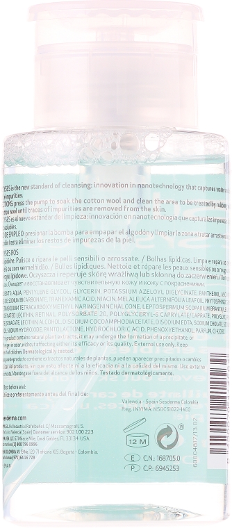 Płyn oczyszczający do skóry wrażliwej i zaczerwienionej - SesDerma Laboratories Sensyses Ros Cleanser — Zdjęcie N2