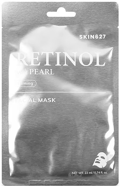 Ujędrniająca maska na twarz z retinolem i perłami - Skin627 Retinol with Pearl Firming Facial Mask — Zdjęcie N1