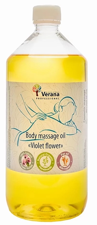 Olejek do masażu ciała Violet Flower - Verana Body Massage Oil  — Zdjęcie N3