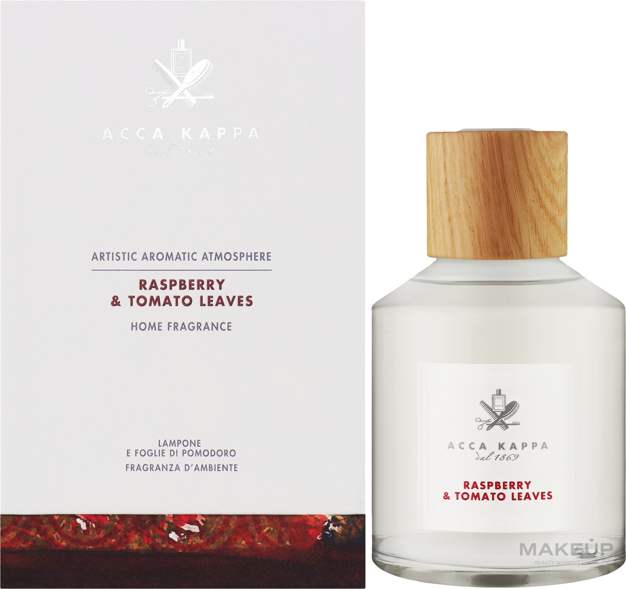 Zapach do domu Raspberry & Tomato Leaves - Acca Kappa Home Diffuser — Zdjęcie 250 ml