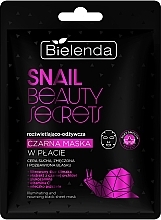 Rozjaśniająca i odżywcza czarna maska ​​w płachcie - Bielenda Snail Beauty Secrets Black Sheet Mask — Zdjęcie N1