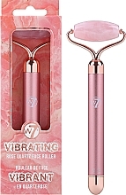 Kwarcowy wałek do twarzy, z wibracją - W7 Cosmetics Rose Quartz Vibrating Facial Roller  — Zdjęcie N2