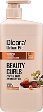 PRZECENA! Szampon do włosów kręconych - Dicora Urban Fit Shampoo Beauty Curls * — Zdjęcie N3