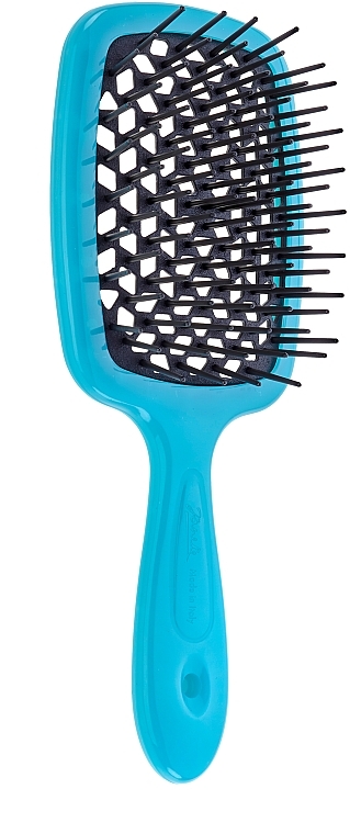 Szczotka do włosów 72SP226, czarne zęby, turkusowa - Janeke SuperBrush Vented Brush — Zdjęcie N1