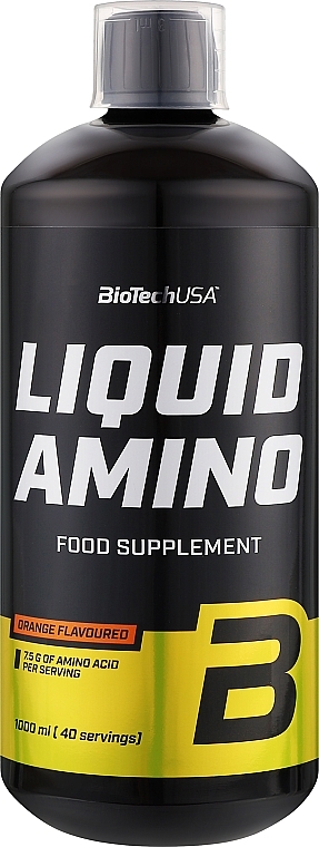 Kompleks aminokwasów, pomarańczowy - BioTechUSA Liquid Amino Orange — Zdjęcie N1