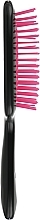 Szczotka do włosów, czarna z różowymi zębami - Kodi Professional Soft Touch Hairbrush — Zdjęcie N3