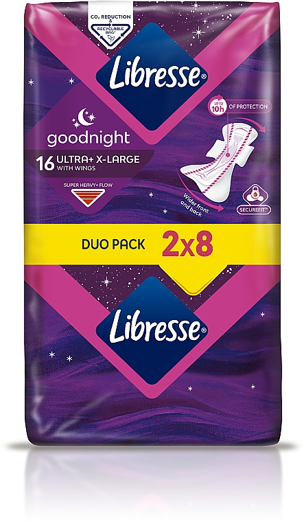 Podpaski, 16 szt. - Libresse Ultra Goodnight Extra Large — Zdjęcie N3