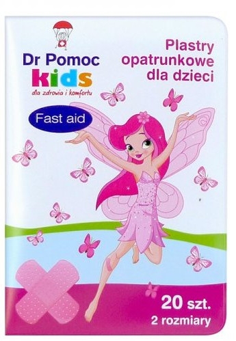 Plastry opatrunkowe dla dzieci - Dr Pomoc Kids Girls Fast Aid Patch — Zdjęcie N2