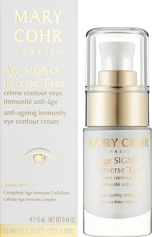 Krem pod oczy z efektem botoksu - Mary Cohr Age Signes Reverse Eyes — Zdjęcie N2