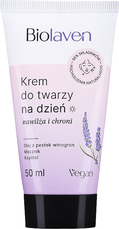 PRZECENA! Nawilżająco-ochronny krem do twarzy na dzień - Biolaven * — Zdjęcie N2