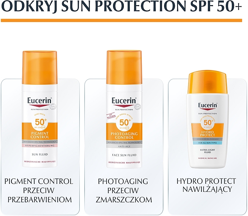 Żel-krem do skóry tłustej i skłonnej do trądziku - Eucerin Oil Control Dry Touch Face Sun Gel-Cream SPF 50 — Zdjęcie N8