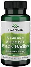 Suplement diety Korzeń czarnej rzodkwi, 500 mg, 60 kapsułek - Swanson Full Spectrum Spanish Black Radish — Zdjęcie N1