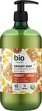 Kremowe mydło Miód i mleko - Bio Naturell Honey & Milk Creamy Soap — Zdjęcie N1