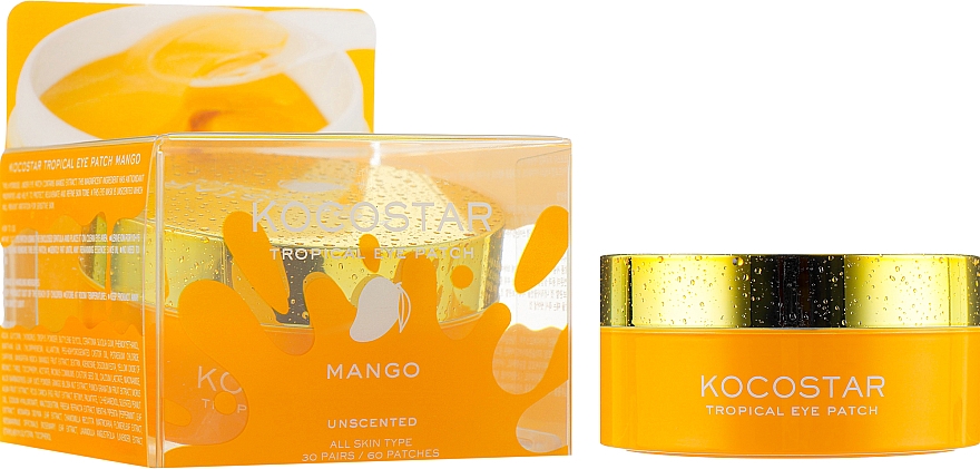 Hydrożelowe płatki pod oczy Mango - Kocostar Tropical Eye Patch Mango — Zdjęcie N3