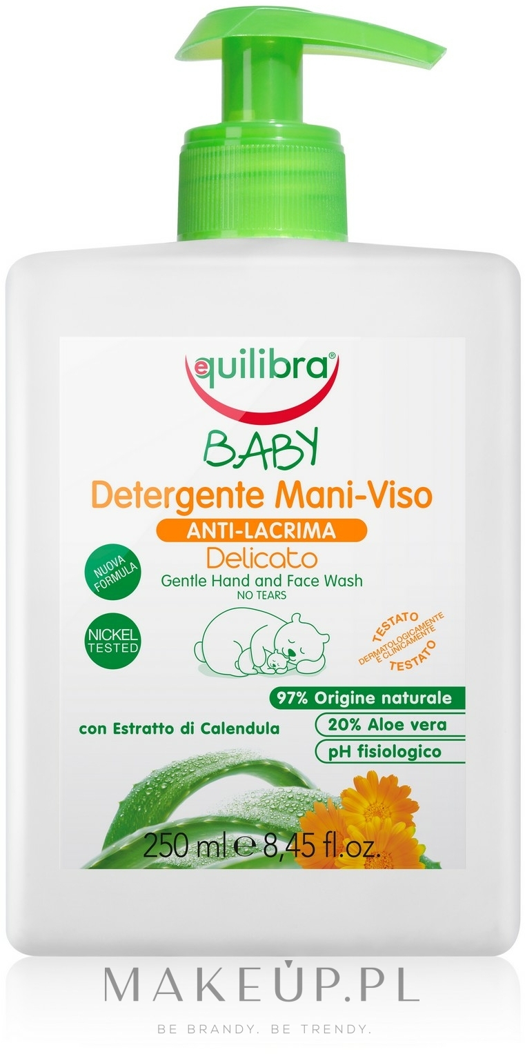 Delikatne mydełko do rąk i ciała dla dzieci - Equilibra Baby No Tears — Zdjęcie 250 ml