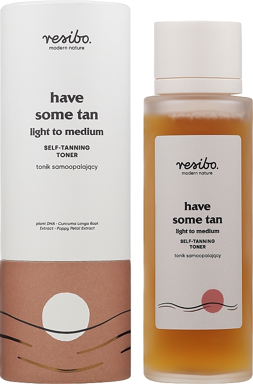 Naturalny tonik samoopalający do twarzy - Resibo Have Some Tan! Natural Self-Tanning Toner — Zdjęcie N2