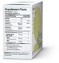 Suplement diety Omega-3 z witaminami A i D3, 500 mg, 120 kapsułek - Perla Helsa Omega-3 Cod Wellness Complex Dietary Supplement — Zdjęcie N3