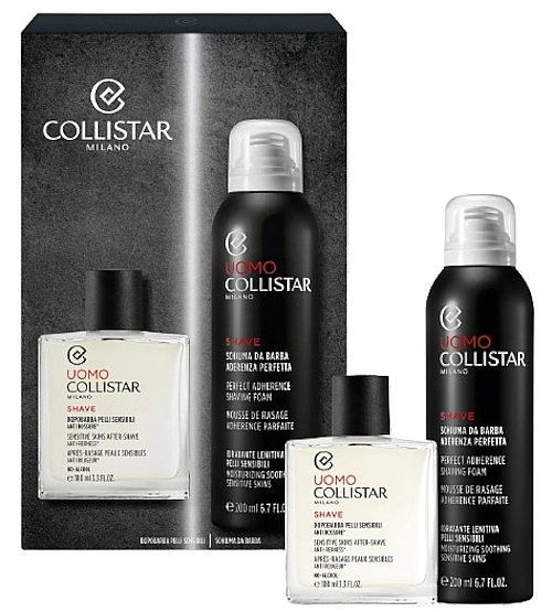 Zestaw - Collistar Linea Uomo (ash/lot/100ml + foam/200ml) — Zdjęcie N1