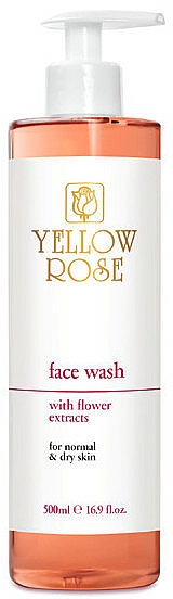 Żel myjący do skóry normalnej i suchej z kwiatowymi ekstraktami - Yellow Rose Face Wash With Flower Extracts — Zdjęcie N2