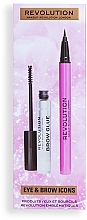 Zestaw, 2 produkty - Makeup Revolution Eye & Brow Icons Gift Set — Zdjęcie N2