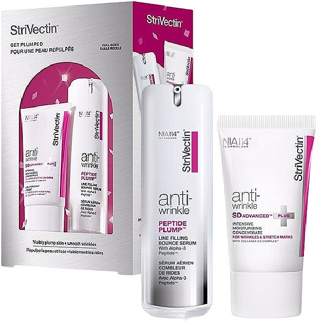 Zestaw - StriVectin Anti Wrinkle Get Plumped (f/serum/30ml + f/conc/60ml) — Zdjęcie N3
